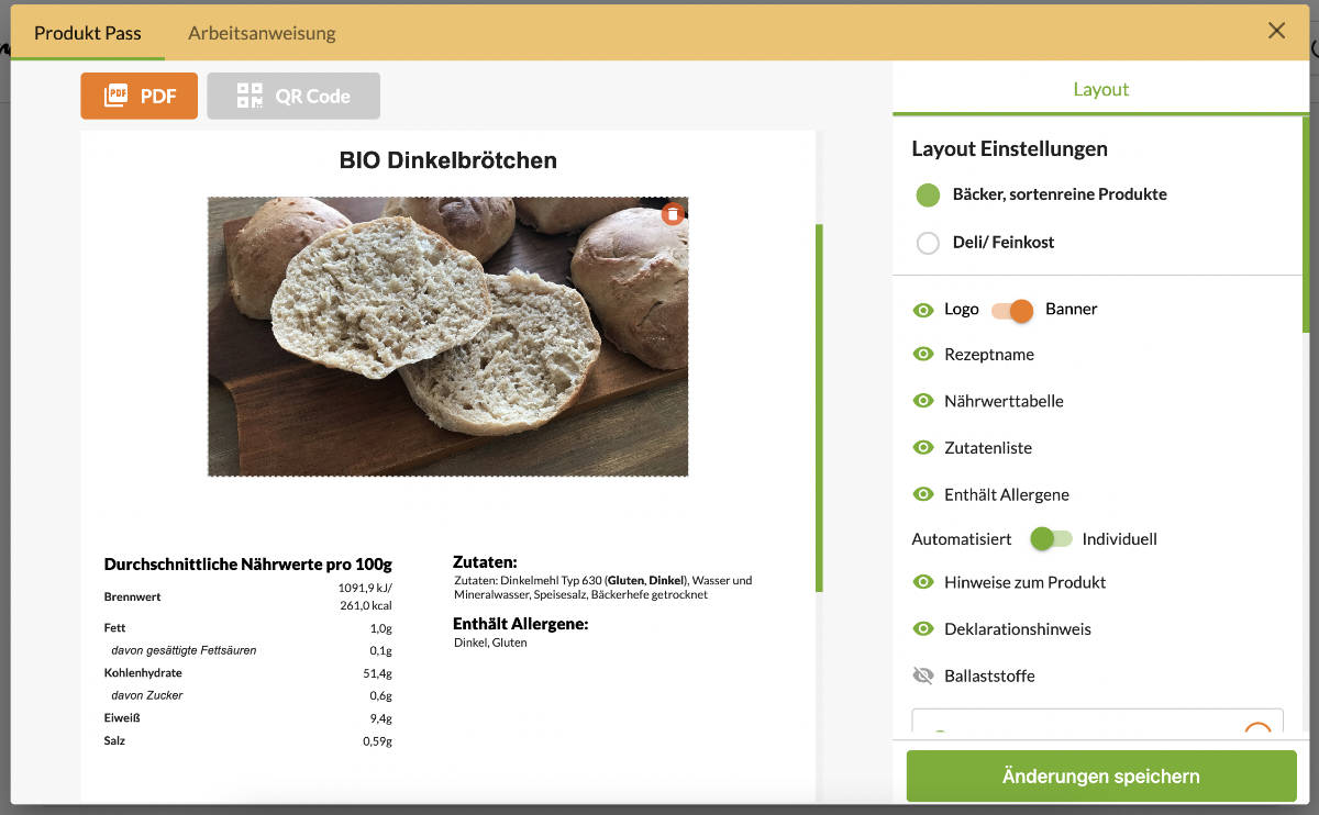 Produktdatenblätter